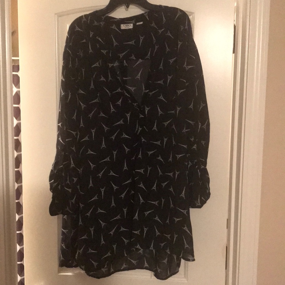 Cato sheer top Paris collection
